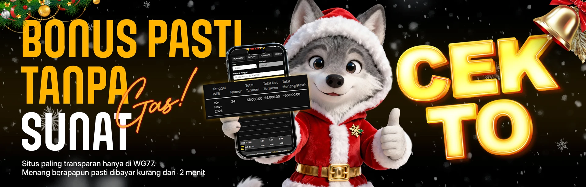 BONUS PASTI TANPA SUNAT