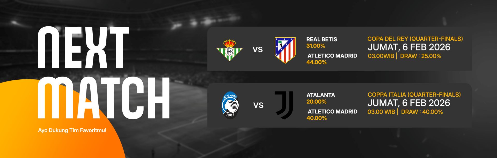 JADWAL BOLA 06 FEBRUARI 2026