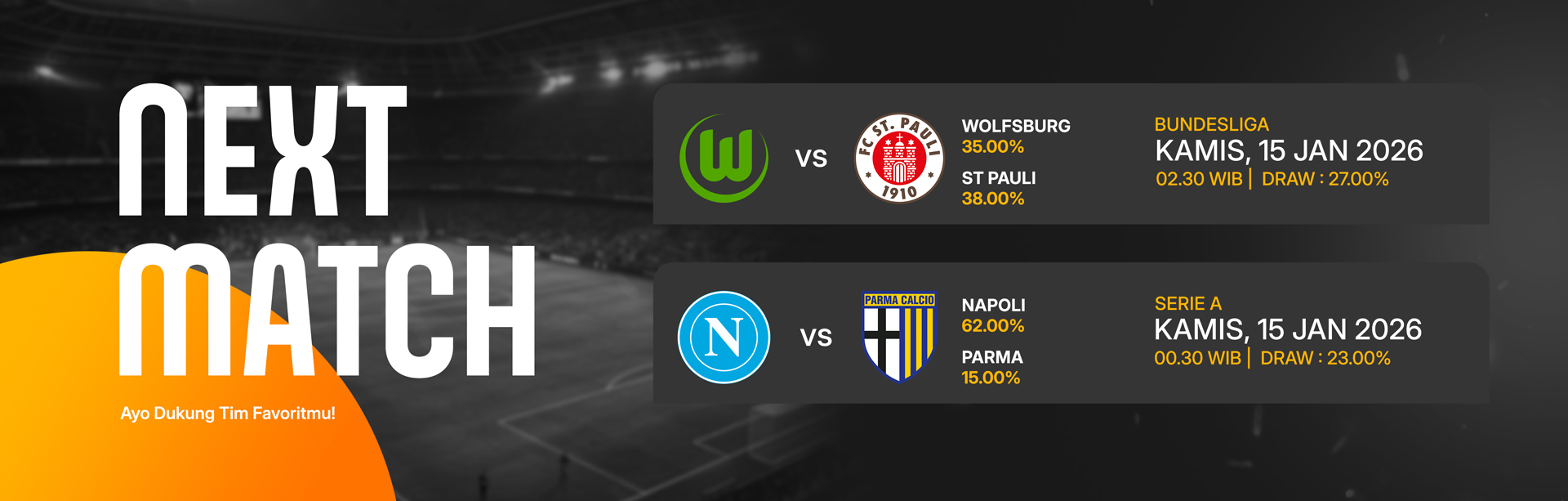 JADWAL BOLA 15 JANUARI 2026