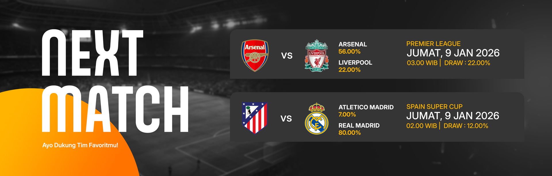 JADWAL BOLA 09 JANUARI 2026