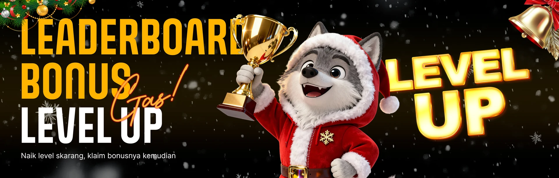 BONUS LEVEL UP DI LEADERBOARD !