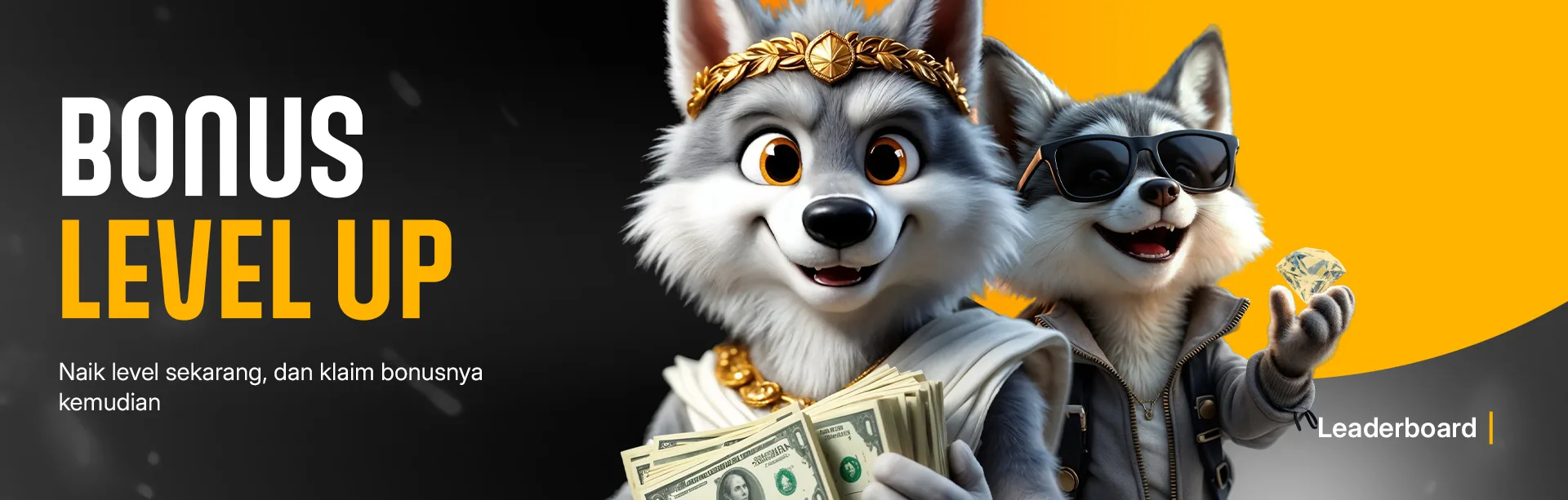 BONUS LEVEL UP DI LEADERBOARD !