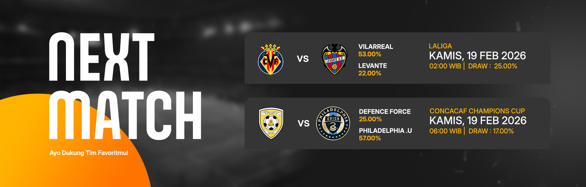 JADWAL BOLA 19 FEBRUARI 2026