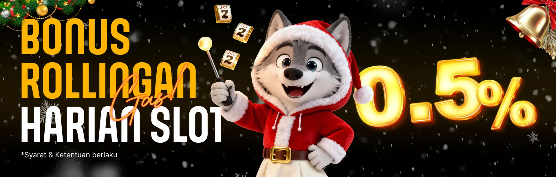 ROLLINGAN SLOT HARIAN 0.5%