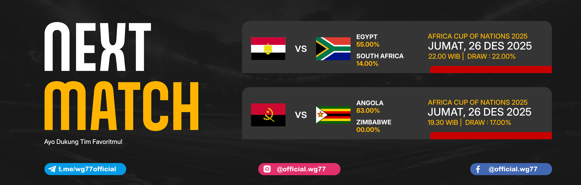 JADWAL BOLA 26 DESEMBER 2025