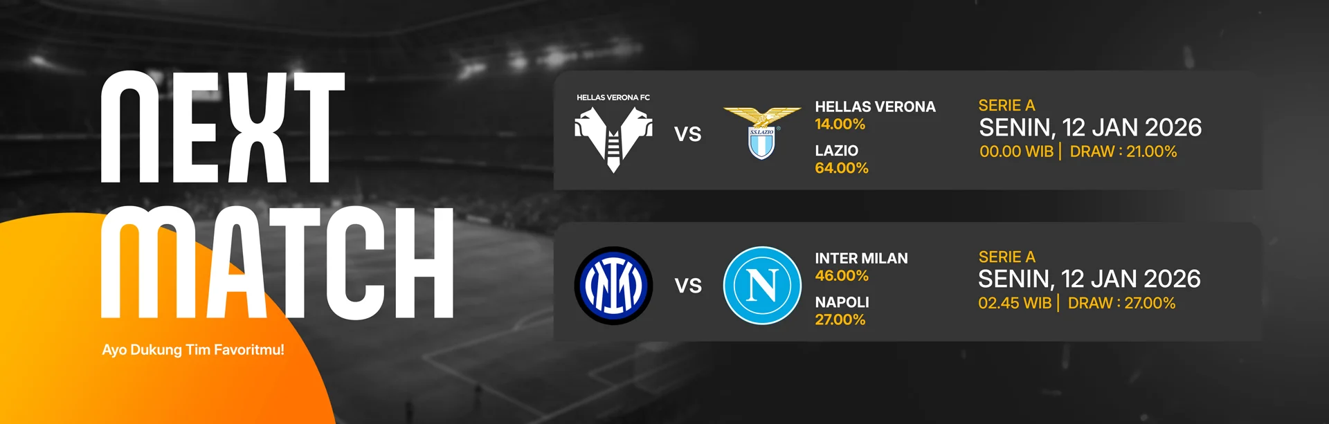 JADWAL BOLA 12 JANUARI 2026