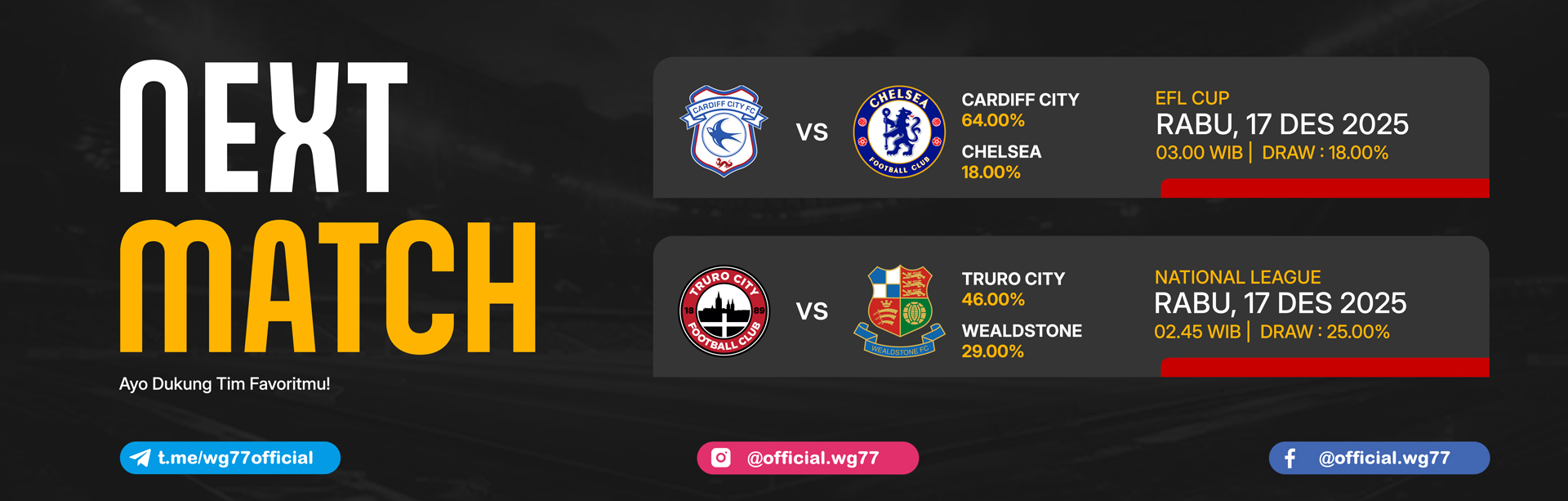 JADWAL BOLA 17 DESEMBER 2025