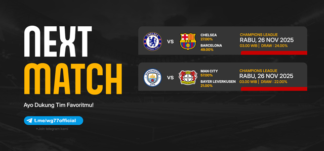 JADWAL BOLA 26 NOVEMBER 2025