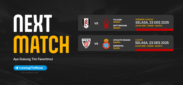 JADWAL BOLA 23 DESEMBER 2025