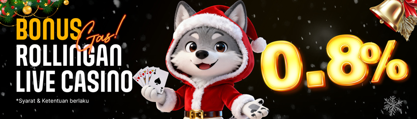 ROLLINGAN CASINO MINGGUAN 0,8%