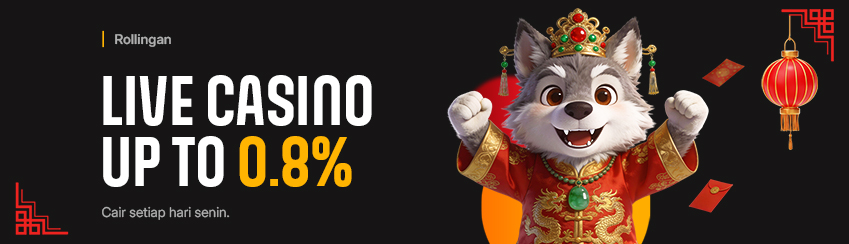 ROLLINGAN CASINO MINGGUAN 0,8%