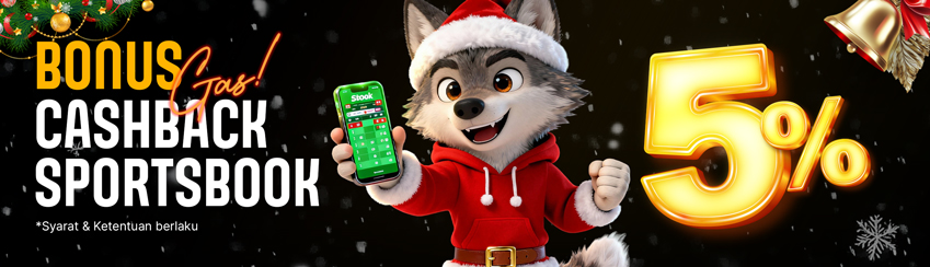 CASHBACK SPORT MINGGUAN 5%