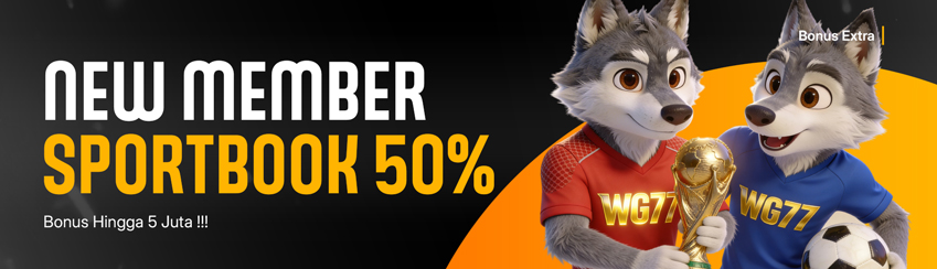 BONUS NEW MEMBER SPORTSBOOK 50%