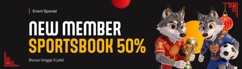 BONUS NEW MEMBER SPORTSBOOK 50%