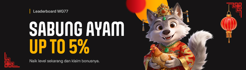 CASHBACK SABUNG AYAM MINGGUAN 5%