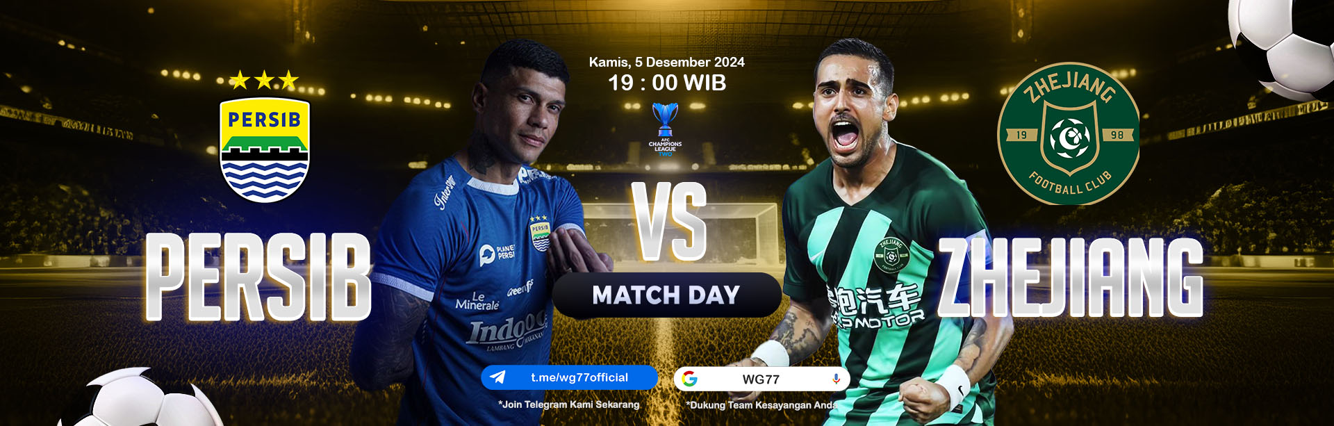 Persib vs Zhejiang